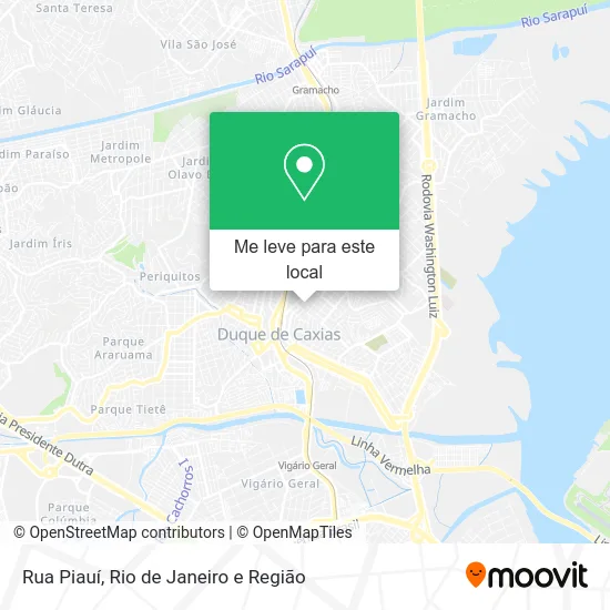 Rua Piauí mapa