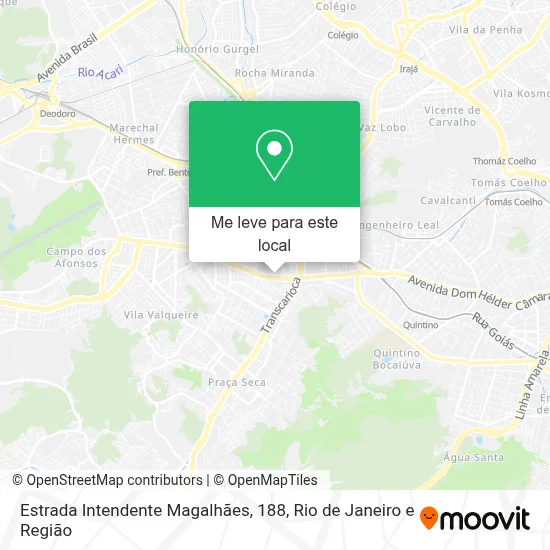 Estrada Intendente Magalhães, 188 mapa