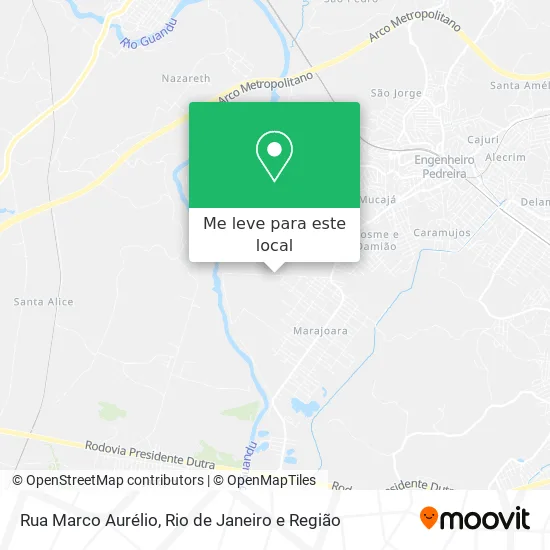 Rua Marco Aurélio mapa