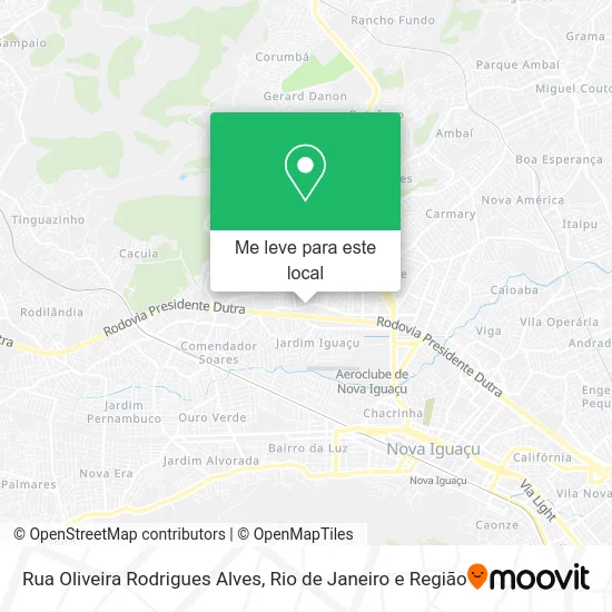 Rua Oliveira Rodrigues Alves mapa