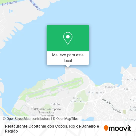 Restaurante Capitania dos Copos mapa