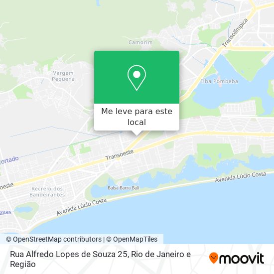 Rua Alfredo Lopes de Souza 25 mapa