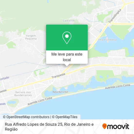 Rua Alfredo Lopes de Souza 25 mapa