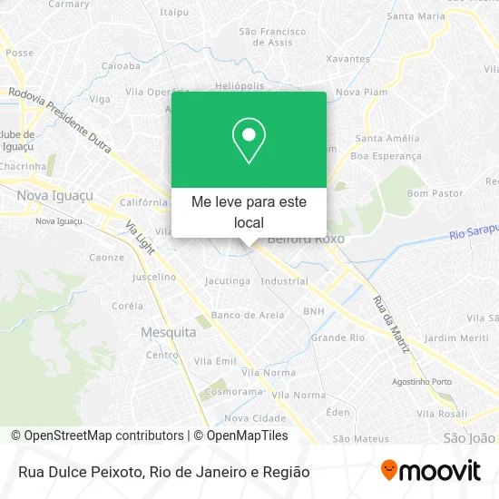 Rua Dulce Peixoto mapa