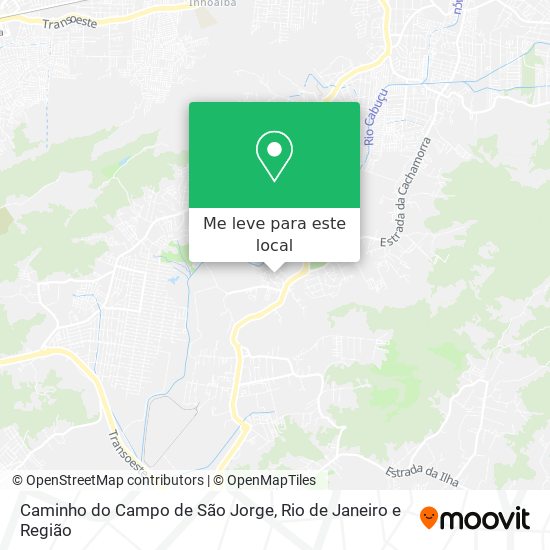 Caminho do Campo de São Jorge mapa