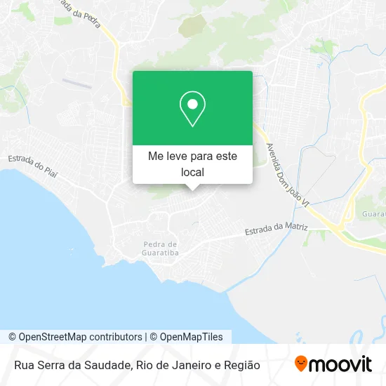 Rua Serra da Saudade mapa