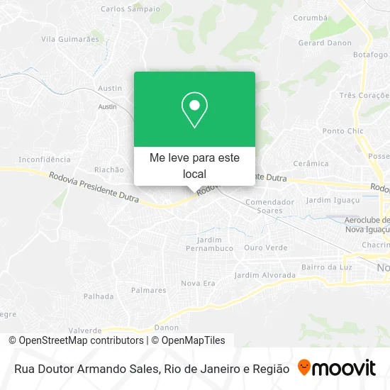 Rua Doutor Armando Sales mapa