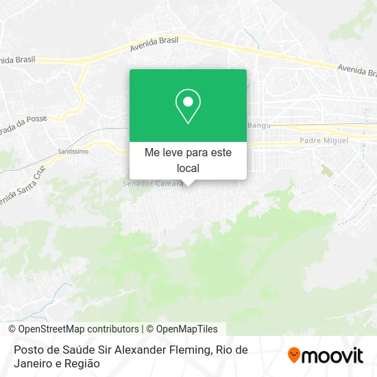 Posto de Saúde Sir Alexander Fleming mapa