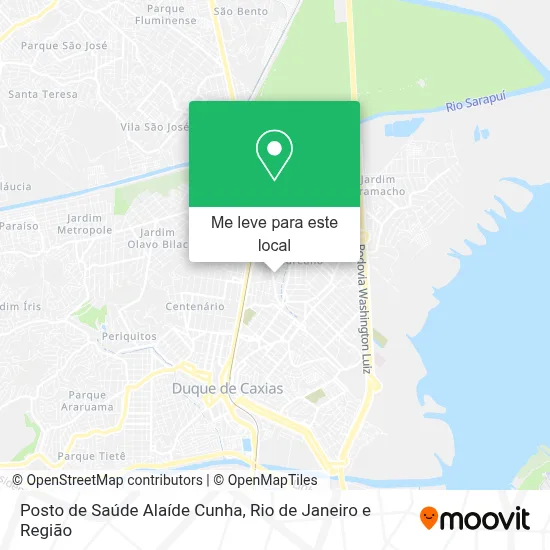 Posto de Saúde Alaíde Cunha mapa