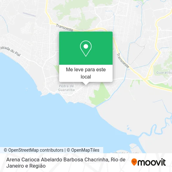 Arena Carioca Abelardo Barbosa Chacrinha mapa