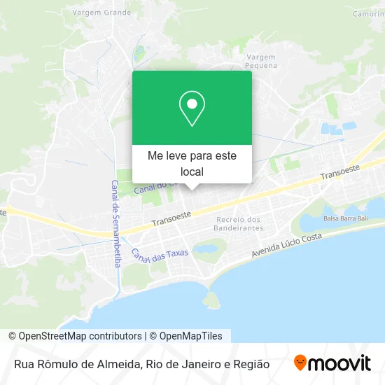 Rua Rômulo de Almeida mapa
