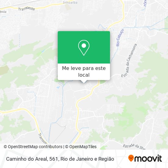 Caminho do Areal, 561 mapa