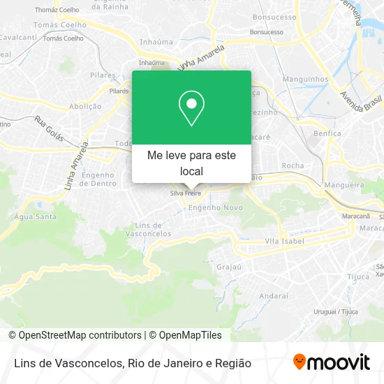 Lins de Vasconcelos mapa