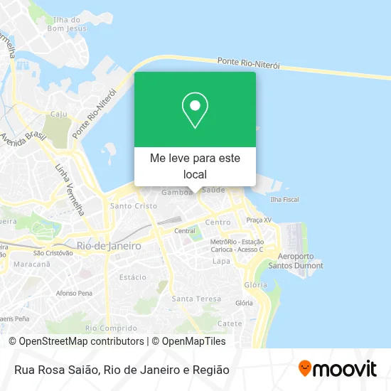 Rua Rosa Saião mapa