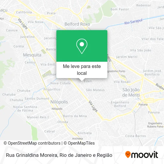 Rua Grinaldina Moreira mapa