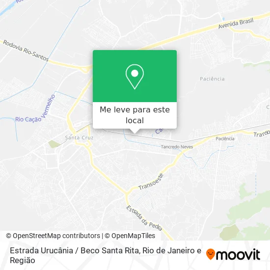 Estrada Urucânia / Beco Santa Rita mapa