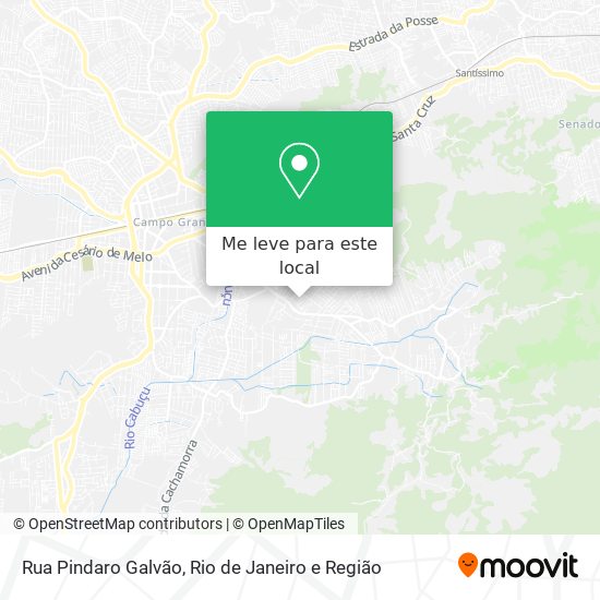 Rua Pindaro Galvão mapa