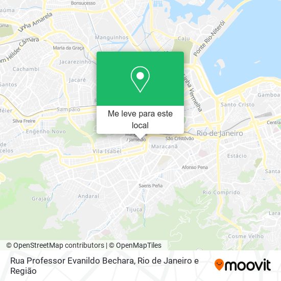 Rua Professor Evanildo Bechara mapa