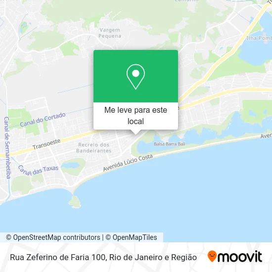 Rua Zeferino de Faria 100 mapa