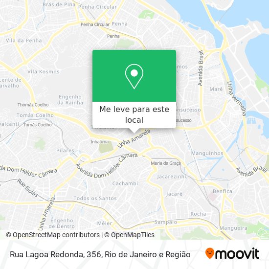 Rua Lagoa Redonda, 356 mapa