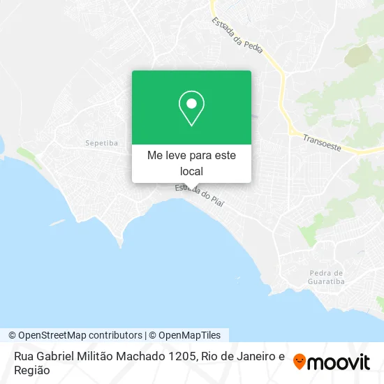 Rua Gabriel Militão Machado 1205 mapa