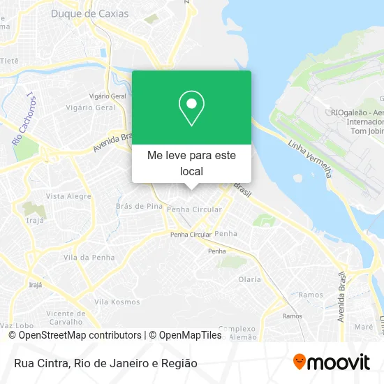 Rua Cintra mapa
