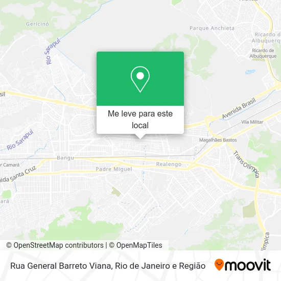 Rua General Barreto Viana mapa