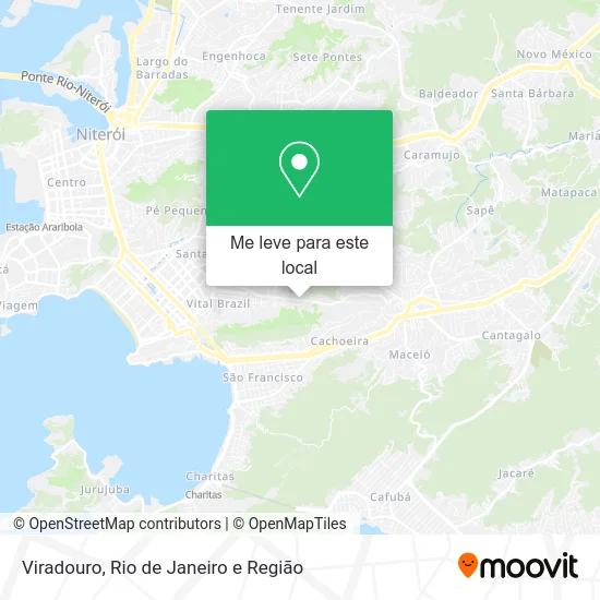 Viradouro mapa