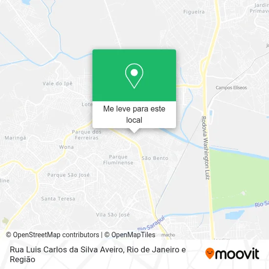 Rua Luis Carlos da Silva Aveiro mapa
