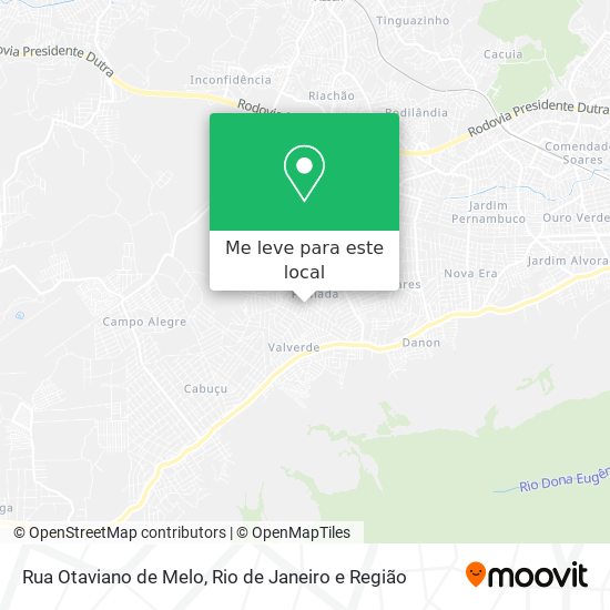 Rua Otaviano de Melo mapa