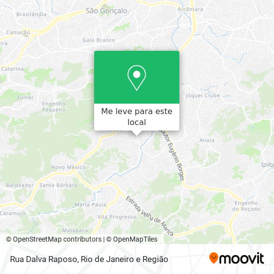 Rua Dalva Raposo mapa