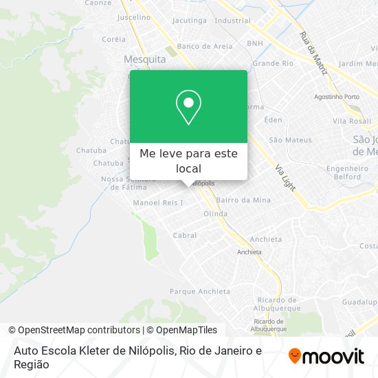 Auto Escola Kleter de Nilópolis mapa