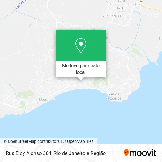 Rua Eloy Alonso 384 mapa