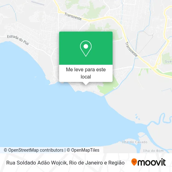 Rua Soldado Adão Wojcik mapa