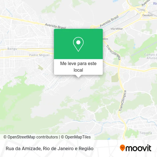 Rua da Amizade mapa