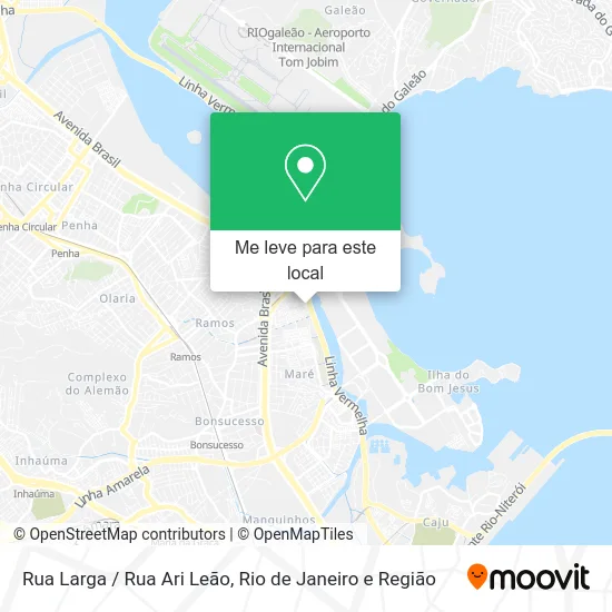 Rua Larga / Rua Ari Leão mapa