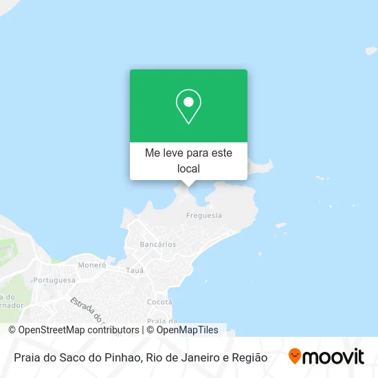 Praia do Saco do Pinhao mapa