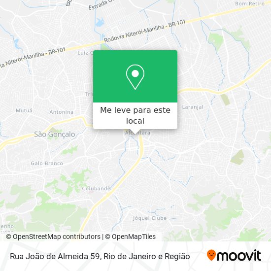 Rua João de Almeida 59 mapa