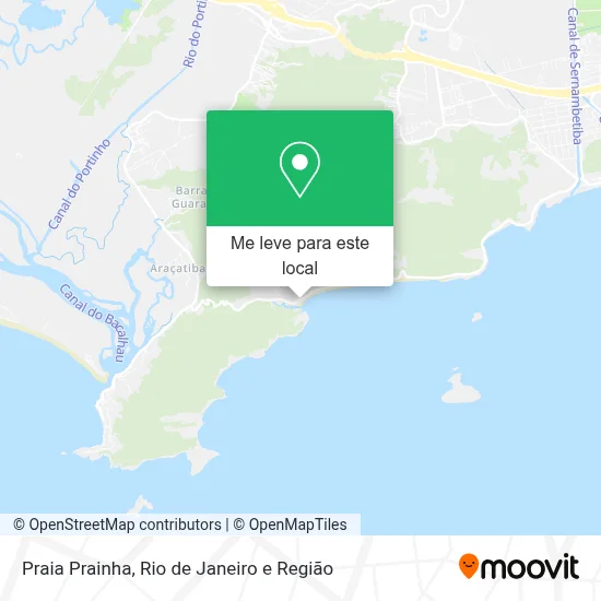 Praia Prainha mapa