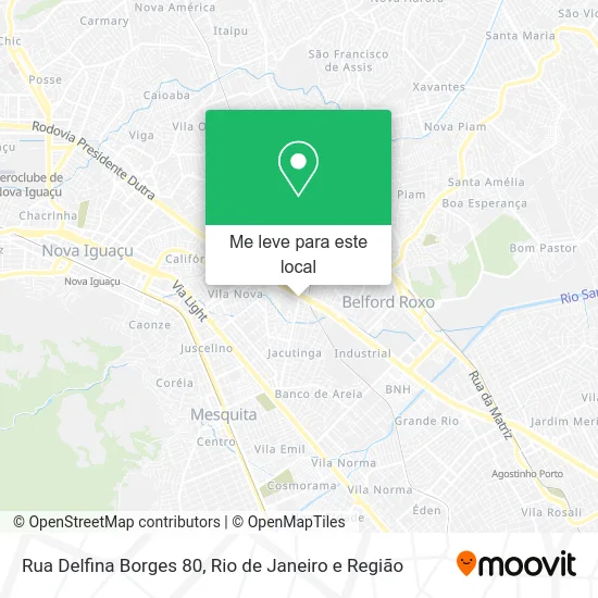 Rua Delfina Borges 80 mapa
