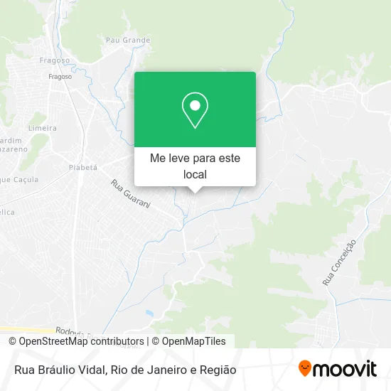 Rua Bráulio Vidal mapa