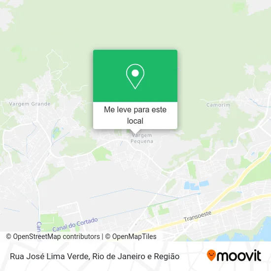 Rua José Lima Verde mapa