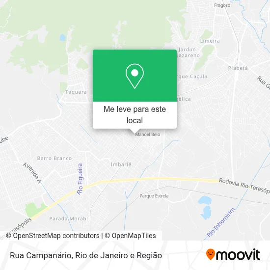 Rua Campanário mapa