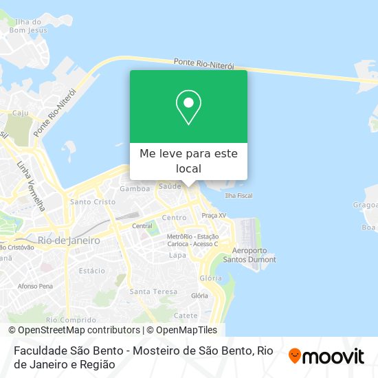 Faculdade São Bento - Mosteiro de São Bento mapa