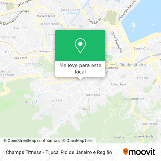 Champs Fitness - Tijuca mapa