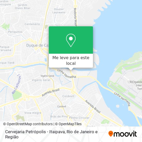 Cervejaria Petrópolis - Itaipava mapa