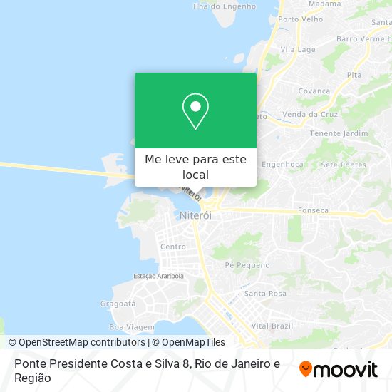 Ponte Presidente Costa e Silva 8 mapa