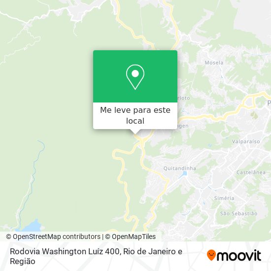 Rodovia Washington Luíz 400 mapa