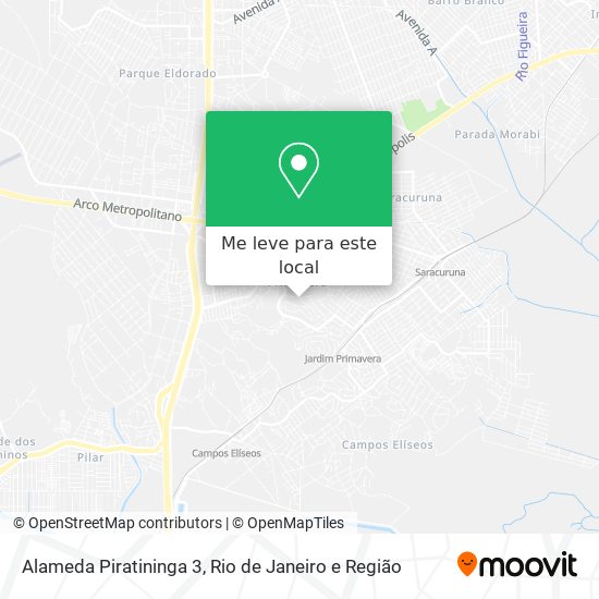 Alameda Piratininga 3 mapa
