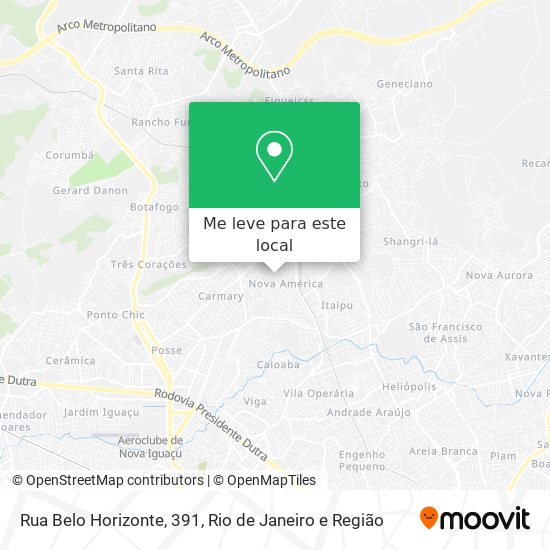 Rua Belo Horizonte, 391 mapa